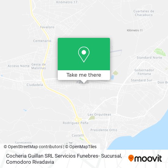 Cocheria Guillan SRL Servicios Funebres- Sucursal map