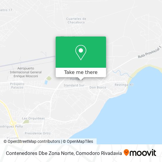 Mapa de Contenedores Dbe Zona Norte