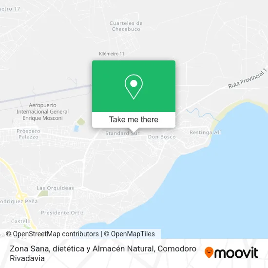 Zona Sana, dietética y Almacén Natural map