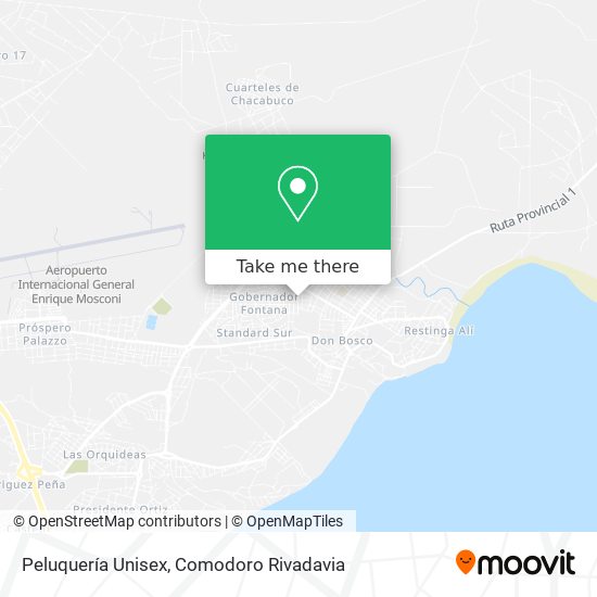Mapa de Peluquería Unisex
