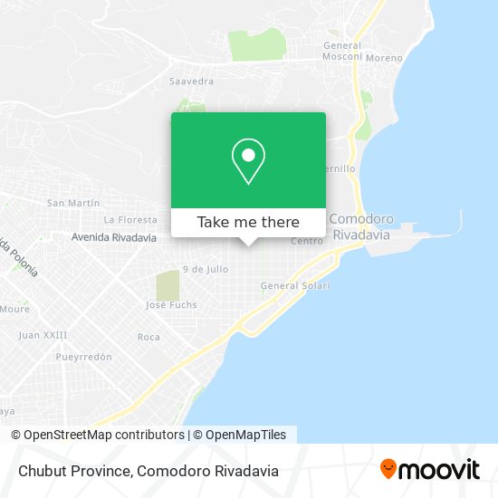 Chubut Province map