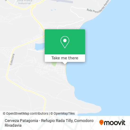 Mapa de Cerveza Patagonia - Refugio Rada Tilly