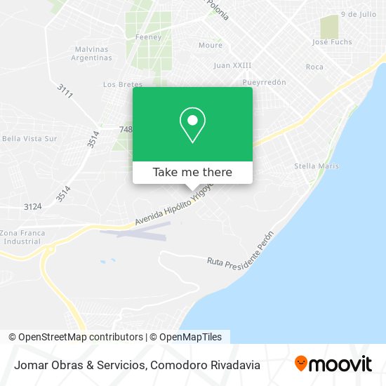 Jomar Obras & Servicios map