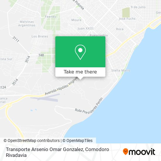 Mapa de Transporte Arsenio Omar Gonzalez
