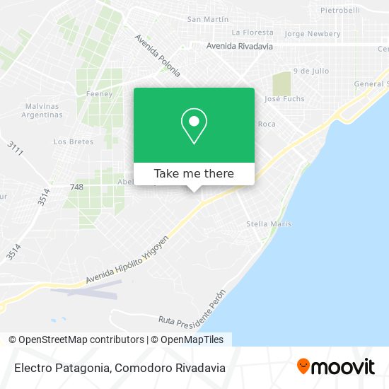 Electro Patagonia map