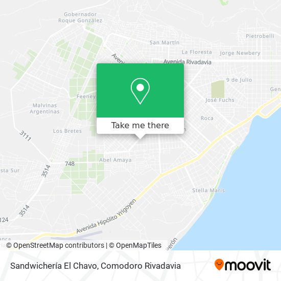 Sandwichería El Chavo map