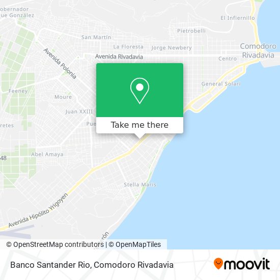 Banco Santander Rio map