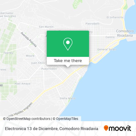 Mapa de Electronica 13 de Diciembre