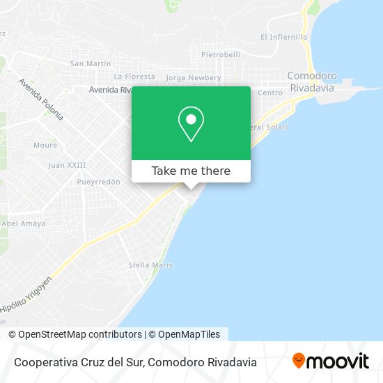 Cooperativa Cruz del Sur map