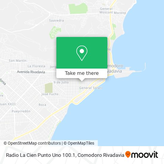 Radio La Cien Punto Uno 100.1 map