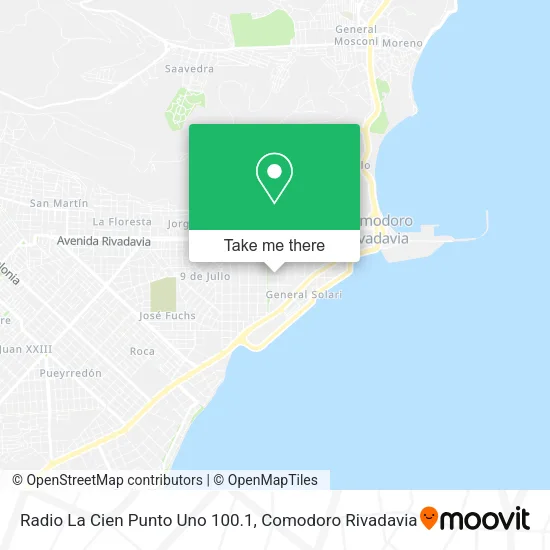 Radio La Cien Punto Uno 100.1 map