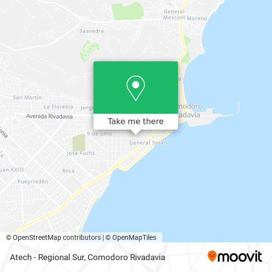Atech - Regional Sur map