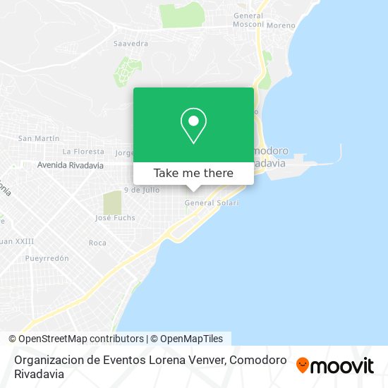 Organizacion de Eventos Lorena Venver map