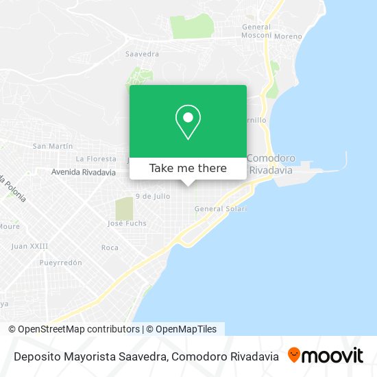 Mapa de Deposito Mayorista Saavedra