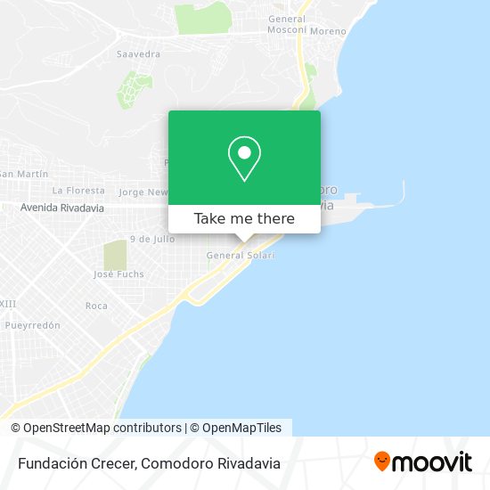 Mapa de Fundación Crecer