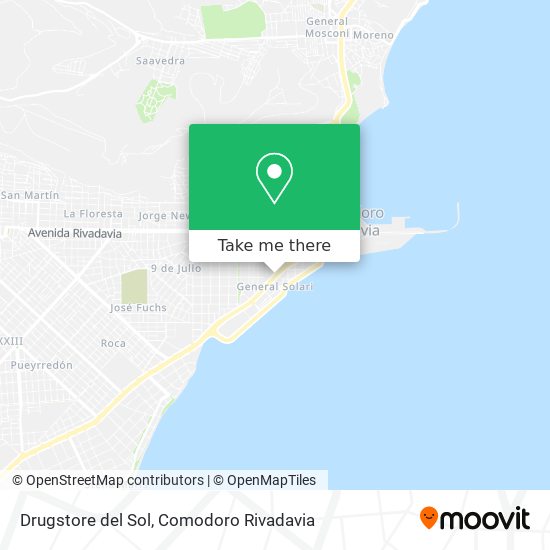 Mapa de Drugstore del Sol