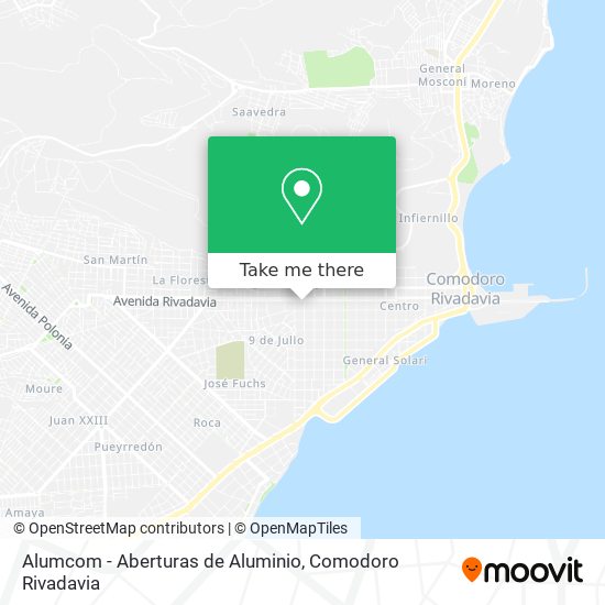 Alumcom - Aberturas de Aluminio map
