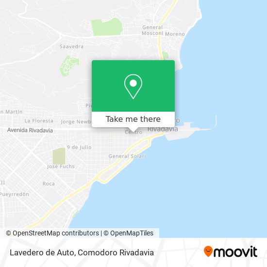 Mapa de Lavedero de Auto