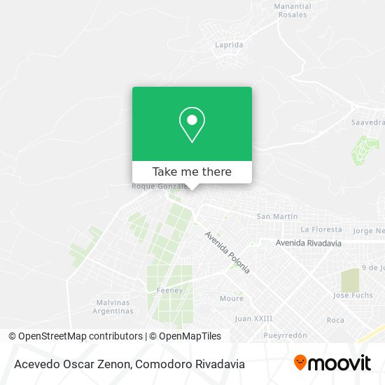 Acevedo Oscar Zenon map