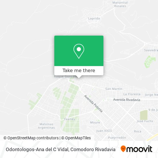 Odontologos-Ana del C Vidal map
