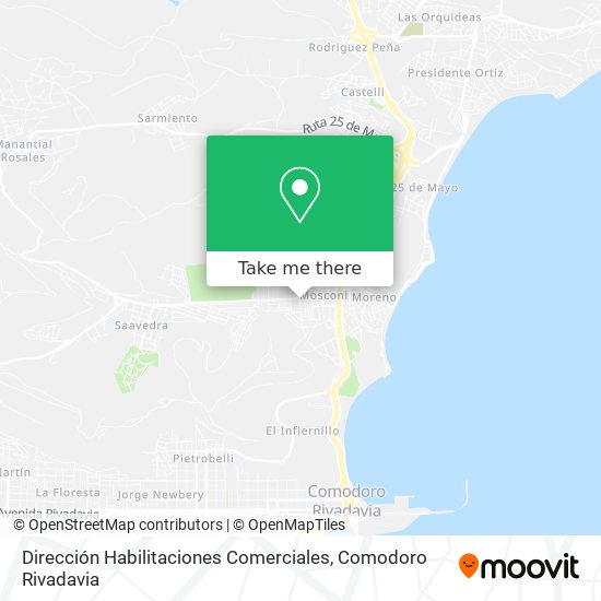 Dirección Habilitaciones Comerciales map