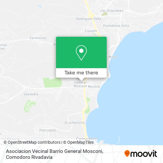 Asociacion Vecinal Barrio General Mosconi map