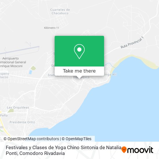 Festivales y Clases de Yoga Chino Sintonia de Natalia Ponti map