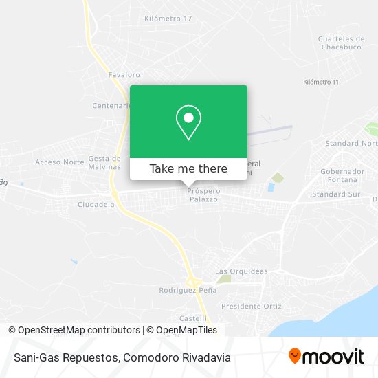 Mapa de Sani-Gas Repuestos