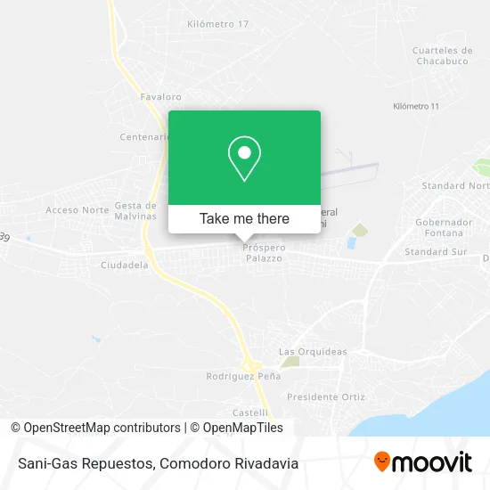 Mapa de Sani-Gas Repuestos