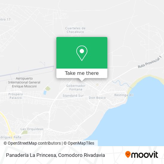 Mapa de Panadería La Princesa