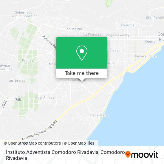 Instituto Adventista Comodoro Rivadavia map