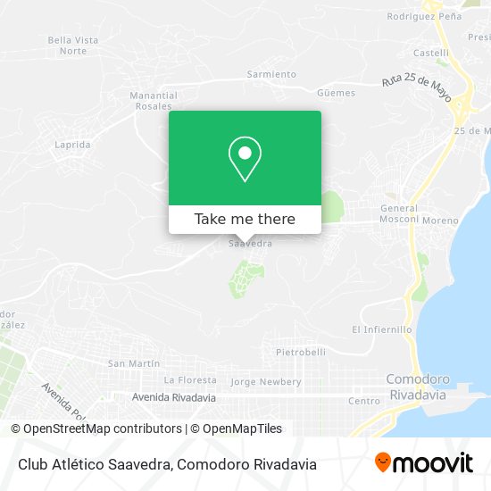 Club Atlético Saavedra map