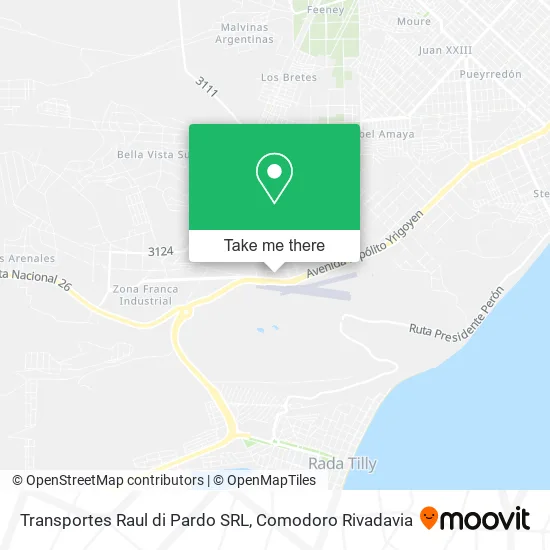 Mapa de Transportes Raul di Pardo SRL