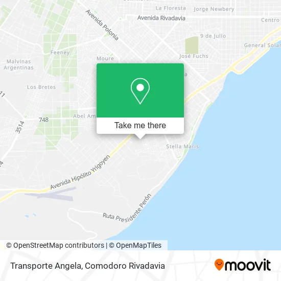 Mapa de Transporte Angela