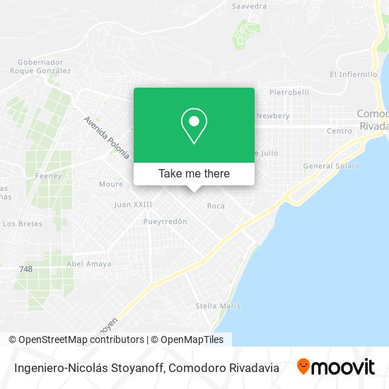Ingeniero-Nicolás Stoyanoff map