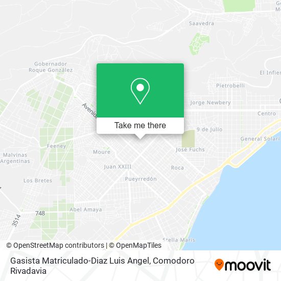 Gasista Matriculado-Diaz Luis Angel map