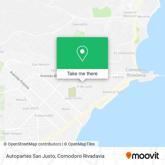 Mapa de Autopartes San Justo