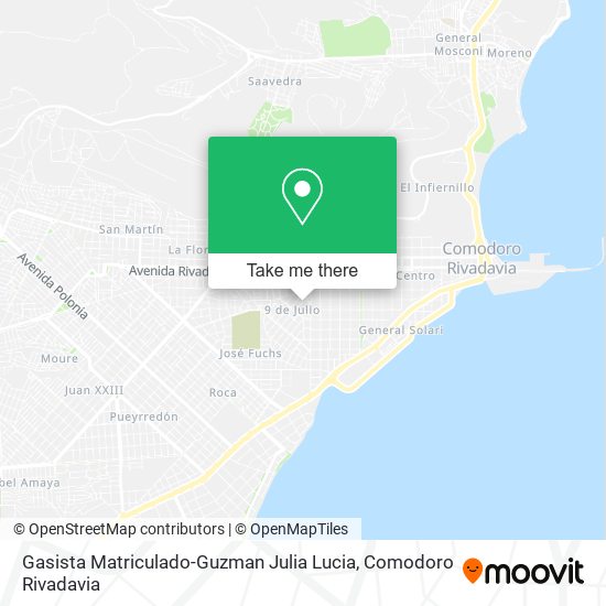 Gasista Matriculado-Guzman Julia Lucia map