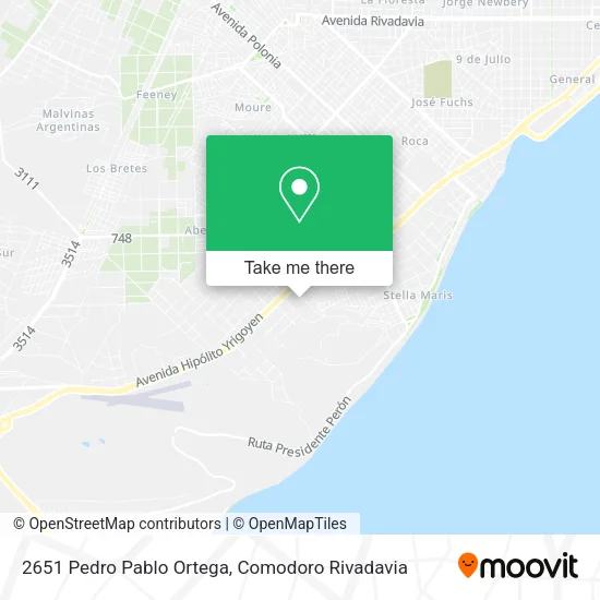 Mapa de 2651 Pedro Pablo Ortega