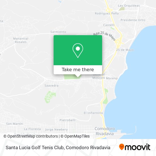 Santa Lucia Golf Tenis Club map