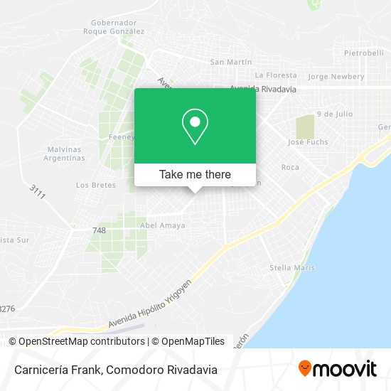 Carnicería Frank map