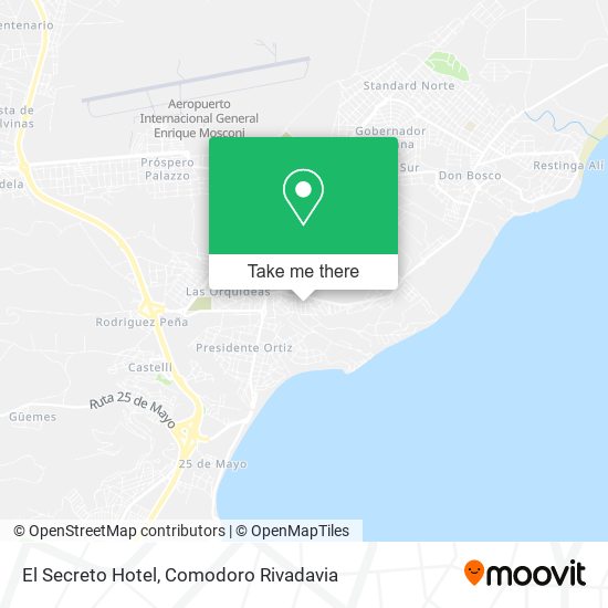 Mapa de El Secreto Hotel