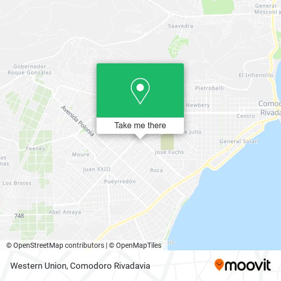 Western Union map