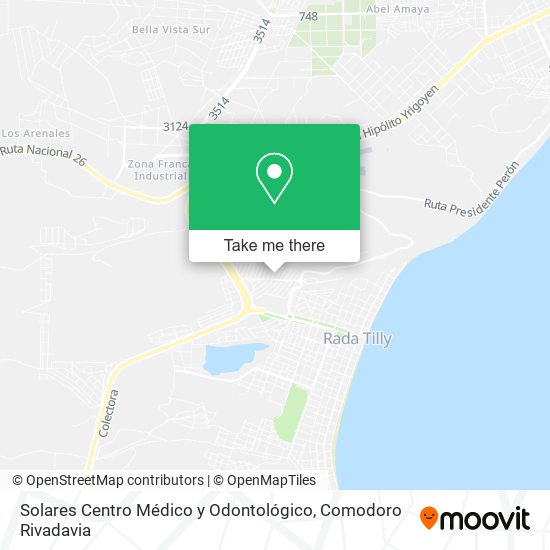 Mapa de Solares Centro Médico y Odontológico