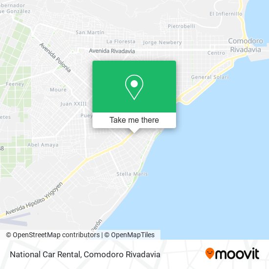 National Car Rental map