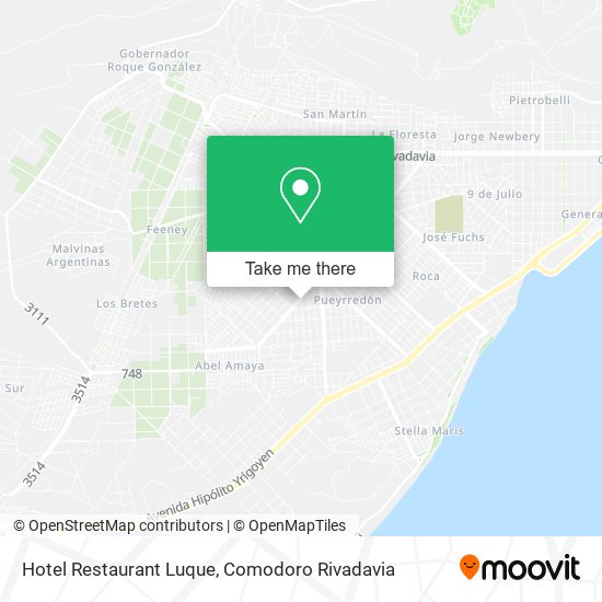Hotel Restaurant Luque map