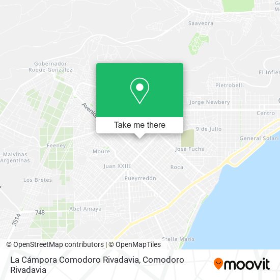 La Cámpora Comodoro Rivadavia map