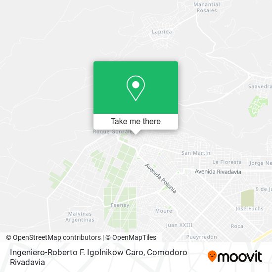 Mapa de Ingeniero-Roberto F. Igolnikow Caro
