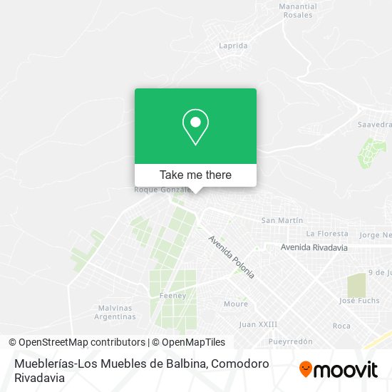 Mueblerías-Los Muebles de Balbina map