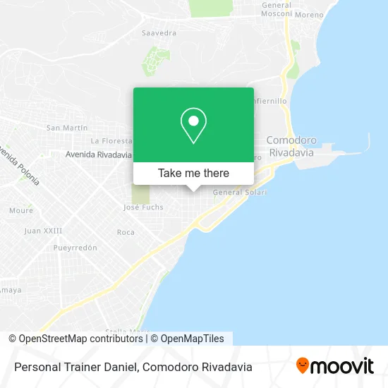 Personal Trainer Daniel map